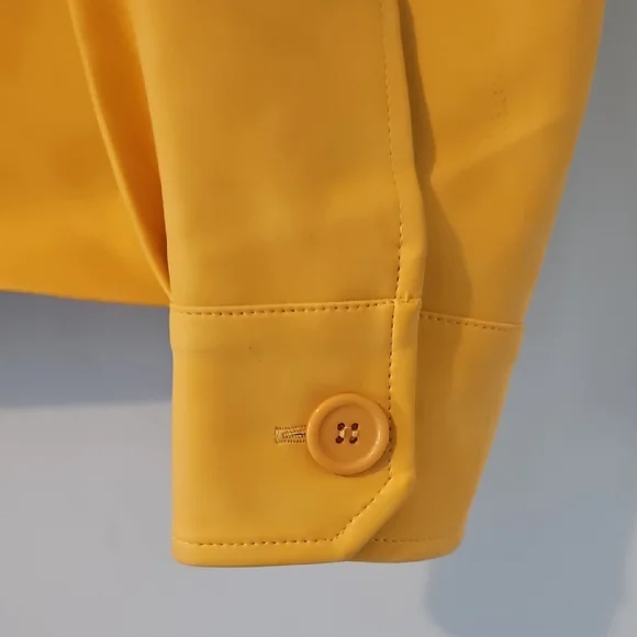 Yellow Pleather Jacket - Picture 5 of 6
